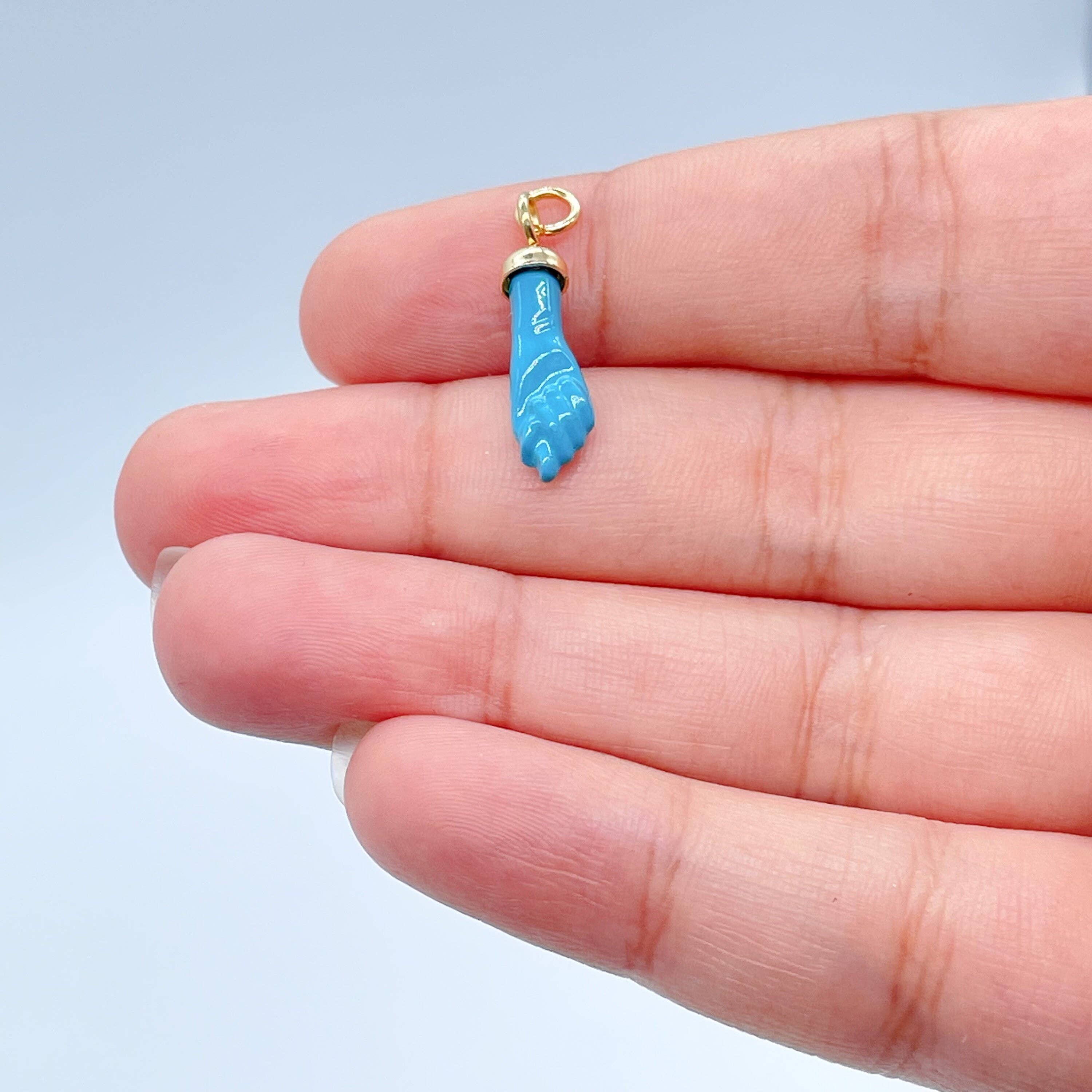 Milie - Wholesale Individual Charm/Pendant - 18k GF 15mm Protection Figa Charm6