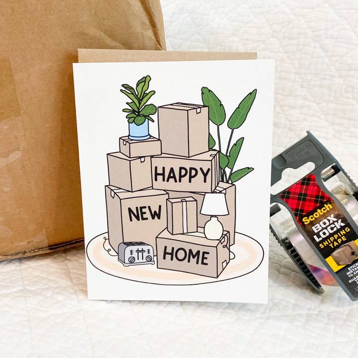 Happy New Home Wenskaart voor wholesale door Dellwood Designs