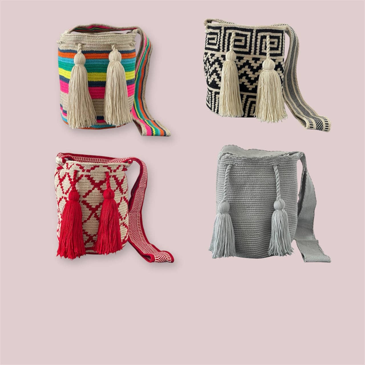 Boutique Femade ® - Wholesale Crossbody Bag - Women's - Arcoiris Medium Wayuu Bag9