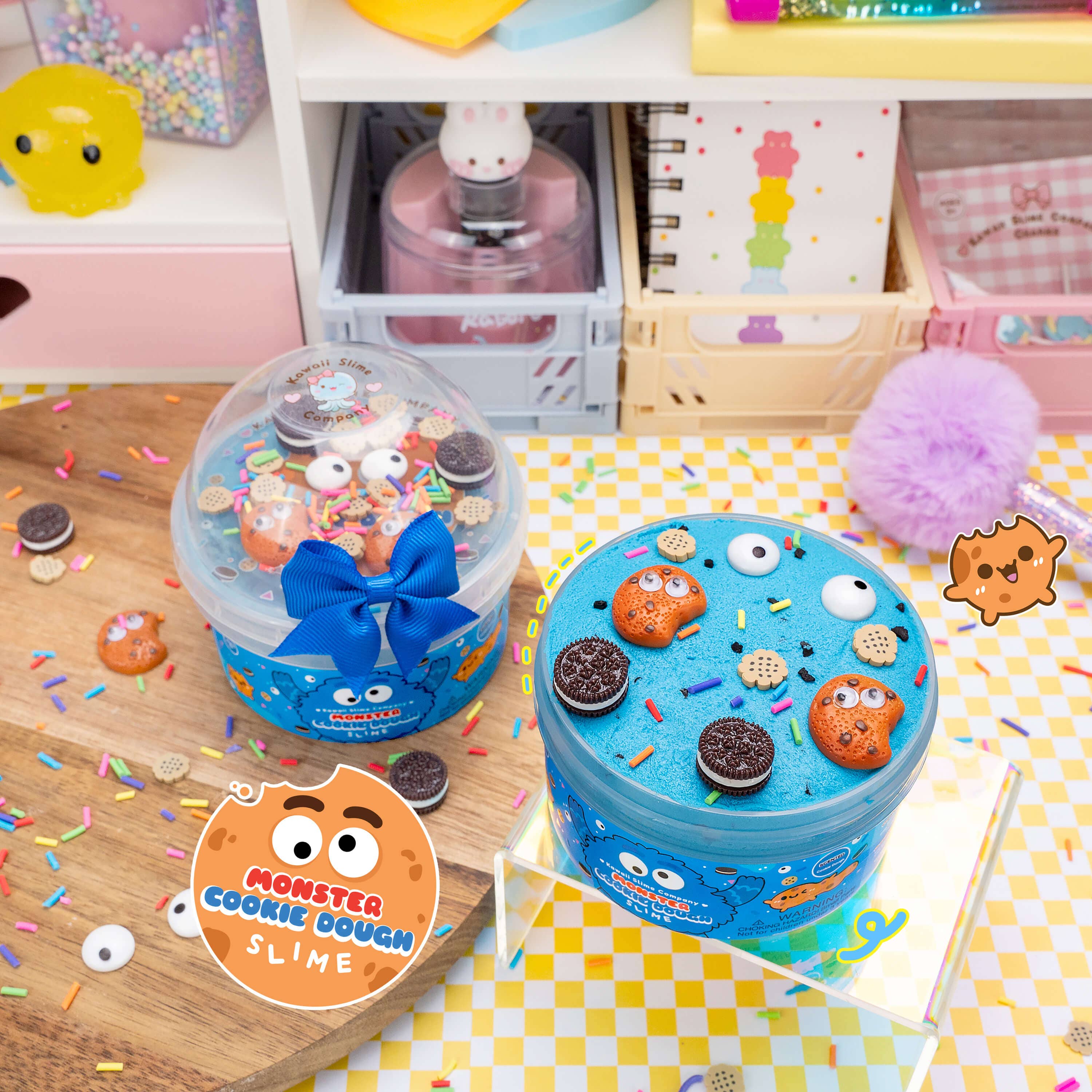 Kawaii Slime Company - Wholesale Putty/Slime - Kids - Monster Cookie Dough Slime (4pcs/case)5