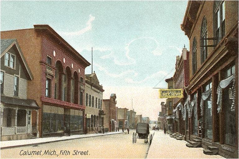 Found Image Press – wholesale Stationery/notecard set – Greeting Card MI-245 Fifth Street, Calumet0