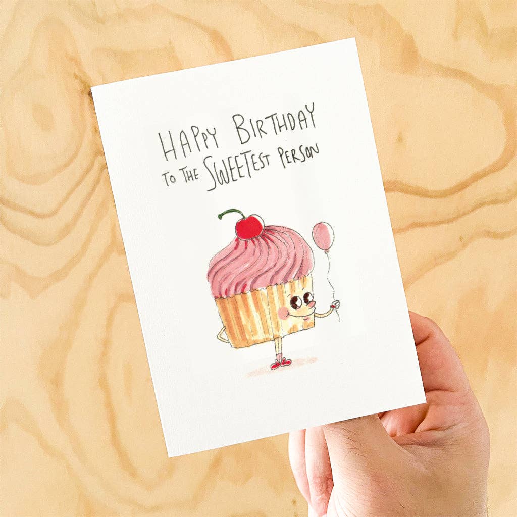 Well Drawn - Wholesale Birthday Card - Happy Birthday To The Sweetest Person3