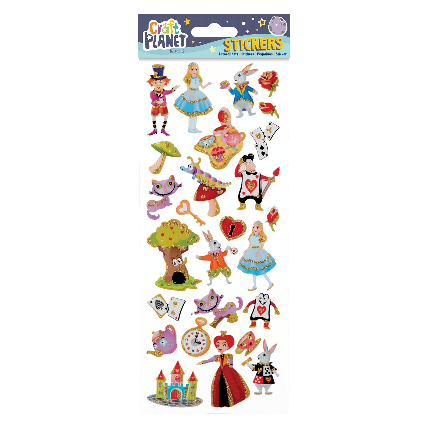 West Design Products – Engroshandel Klistermærke - Børn og baby – Hobbyplanet Sjove Klistermærker, Alice i Eventyrland, Klistermærker0