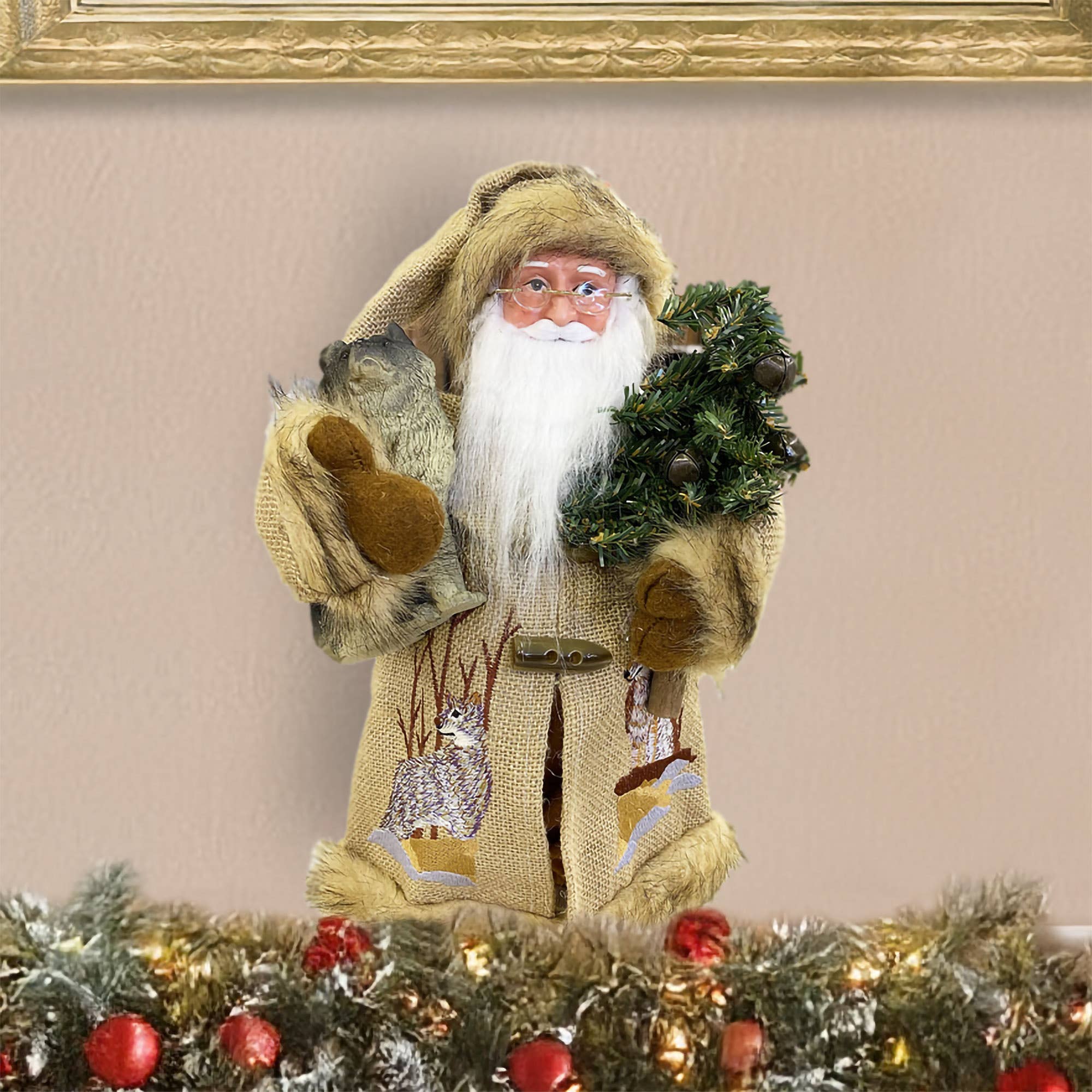 Santa’s Workshop Inc. - Vente Décoration de Noël - 15" L'Appel du Loup Claus5