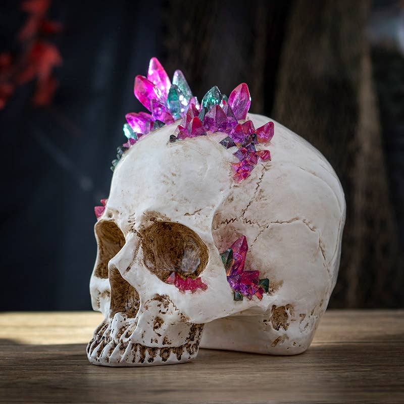 Pacific Trading - Wholesale Decorative Figurine - Skull With Crystals6
