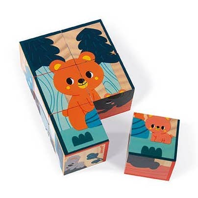 6 Animal Wooden Blocks | WWF Partnership | 12 Months+ for wholesale by Juratoys