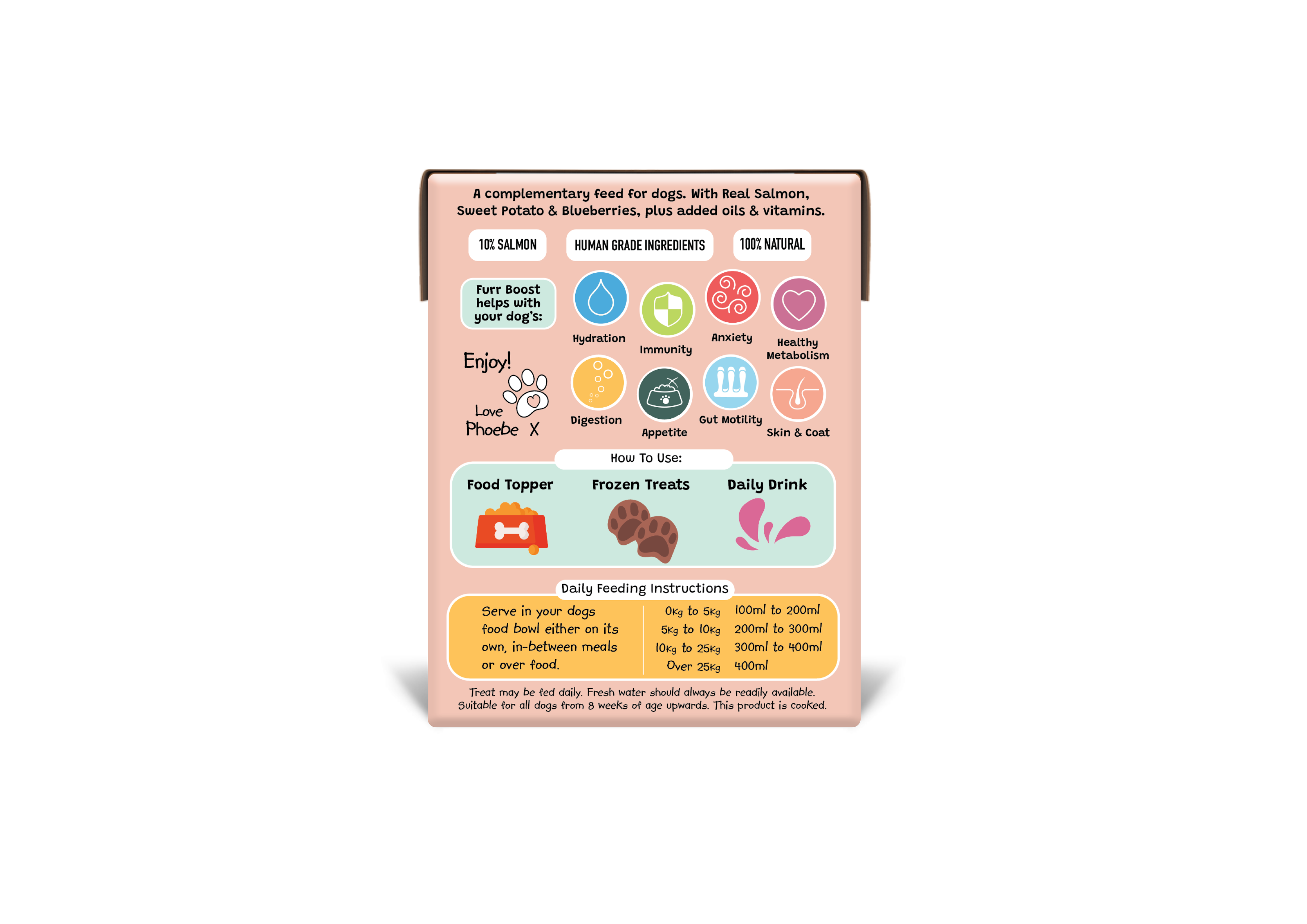 Furr Boost – wholesale Pet food – Dog – Salmon, Sweet Potato and Blueberry | Half Case | 6x400ml1