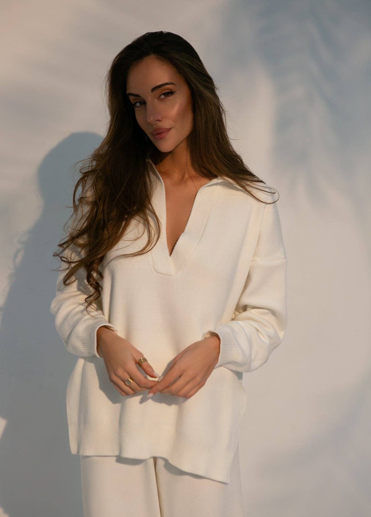 Nenya Fashion Limited - Wholesale Knit Sweater - Women's - Pollo Collar Detail Oversized Jumper13