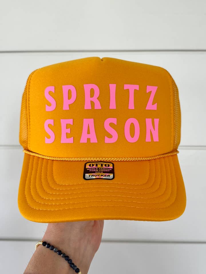 Cappello Trucker SPRITZ SEASON | Oro e rosa per la vendita all'ingrosso da parte di The Day Away Collective