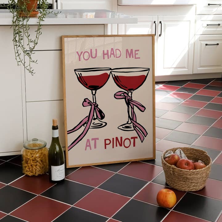 Moonshine Prints – wholesale Art print – You Had Me At Pinot Print2