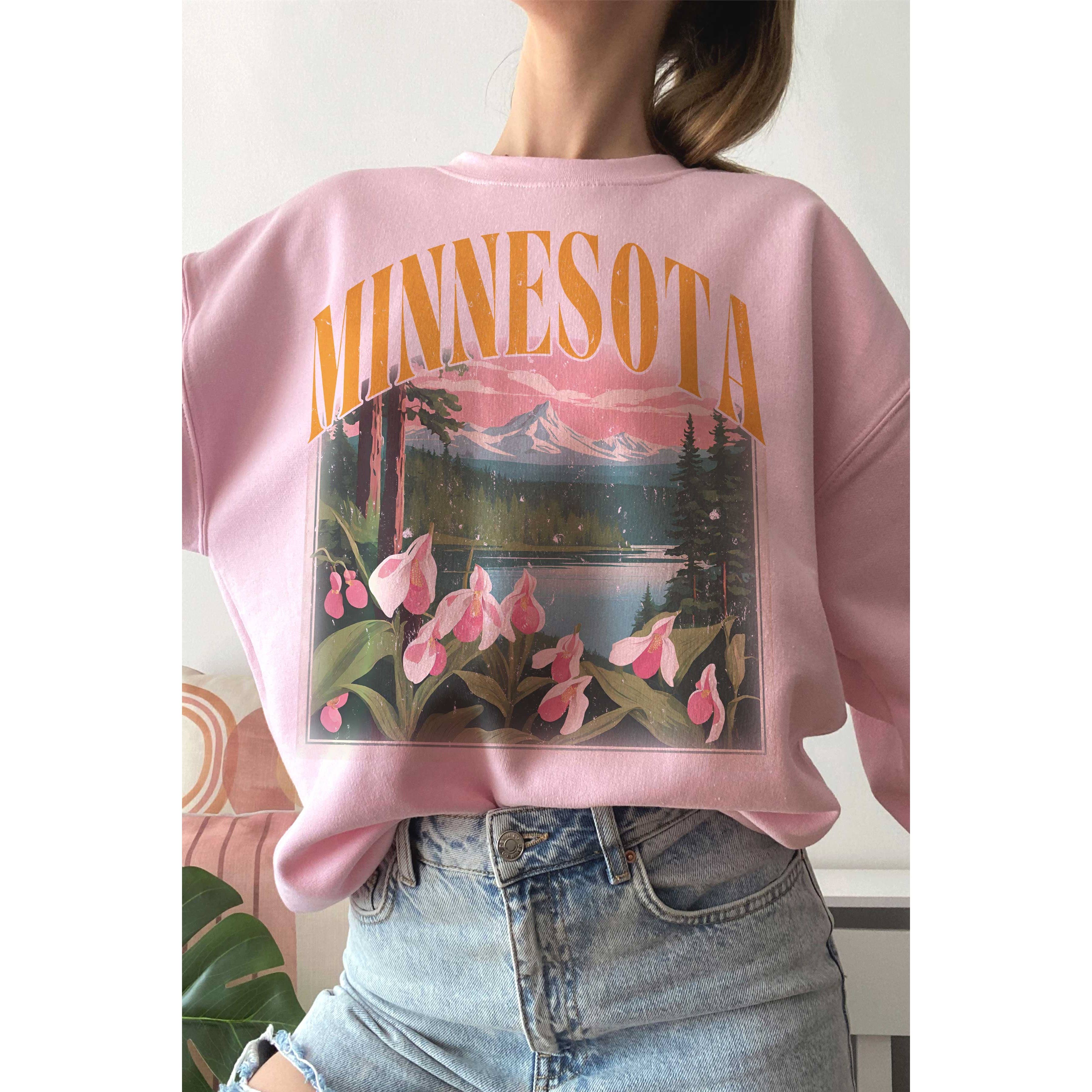 A. BLUSH CO - Vente Sweat-shirt à imprimés – femme - Sweat-shirt graphique MINNESOTA LAKESCAPE3