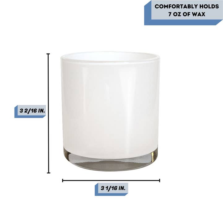 General Wax - Candle Making Supplies - Venta al por mayor Candelabros - Tarro de vidrio Monticiano Milk White para velas, 9,5 oz (270 g)1