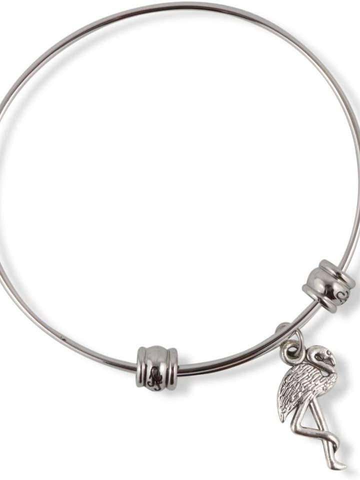 Braccialetto con fenicottero Emerald Park Jewelry | Braccialetto con fantasia con uccelli per la vendita all'ingrosso da parte di Dave The Bunny