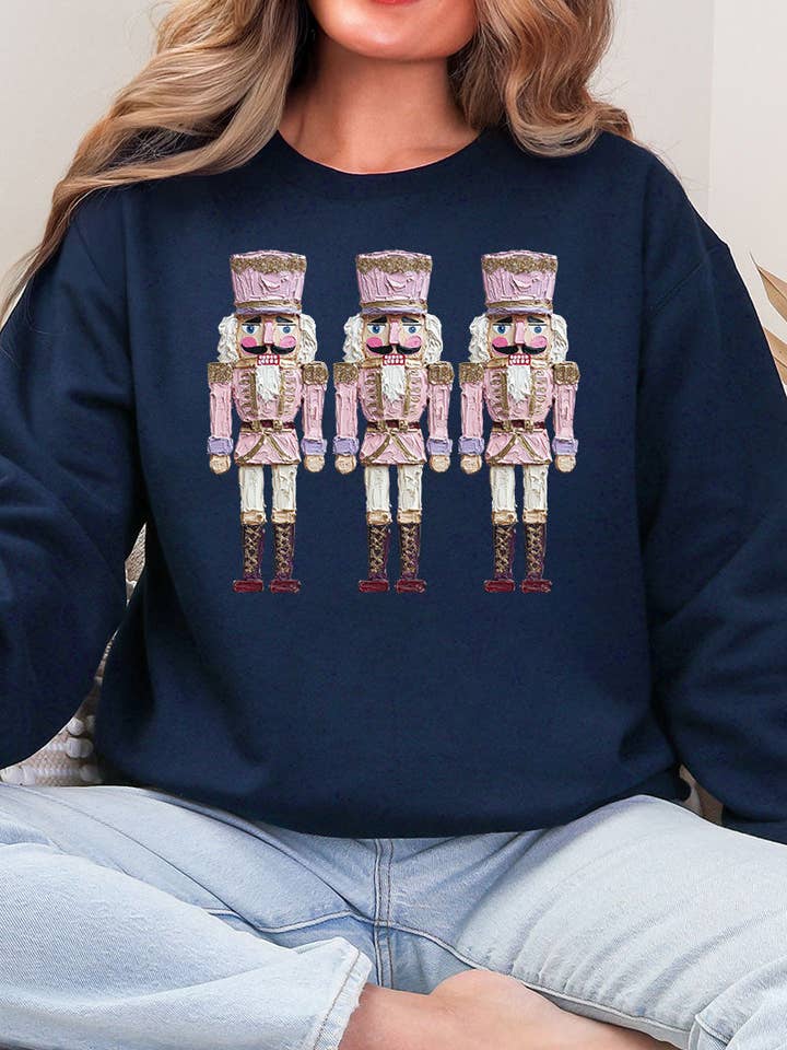 The Painted Nutcrackers Heavy Blend Crew Sweatshirt for wholesale by Wholesale Accessory Market