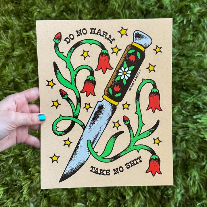 DO NO HARM PRINT for wholesale by Ren-O-Graphics