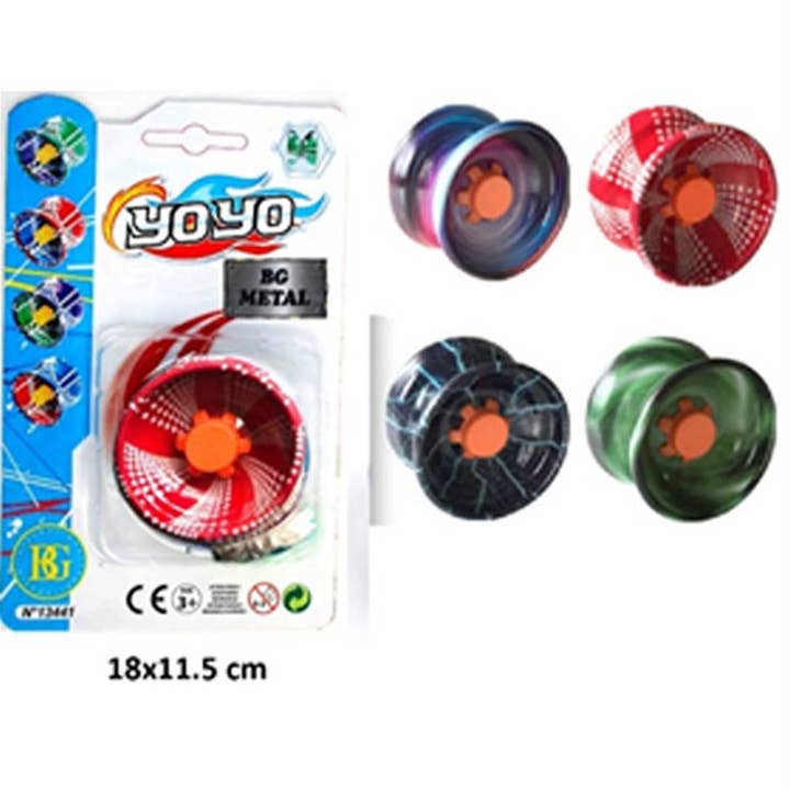 TSJJ - Vente Jouet classique – enfant - Blister Yoyo Métal 5,5 cm0
