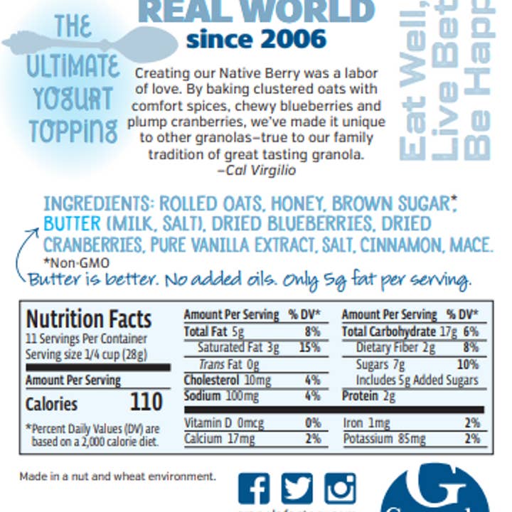 The Granola Factory - Vendita all'ingrosso Muesli - Granola naturale ai frutti di bosco nativi1