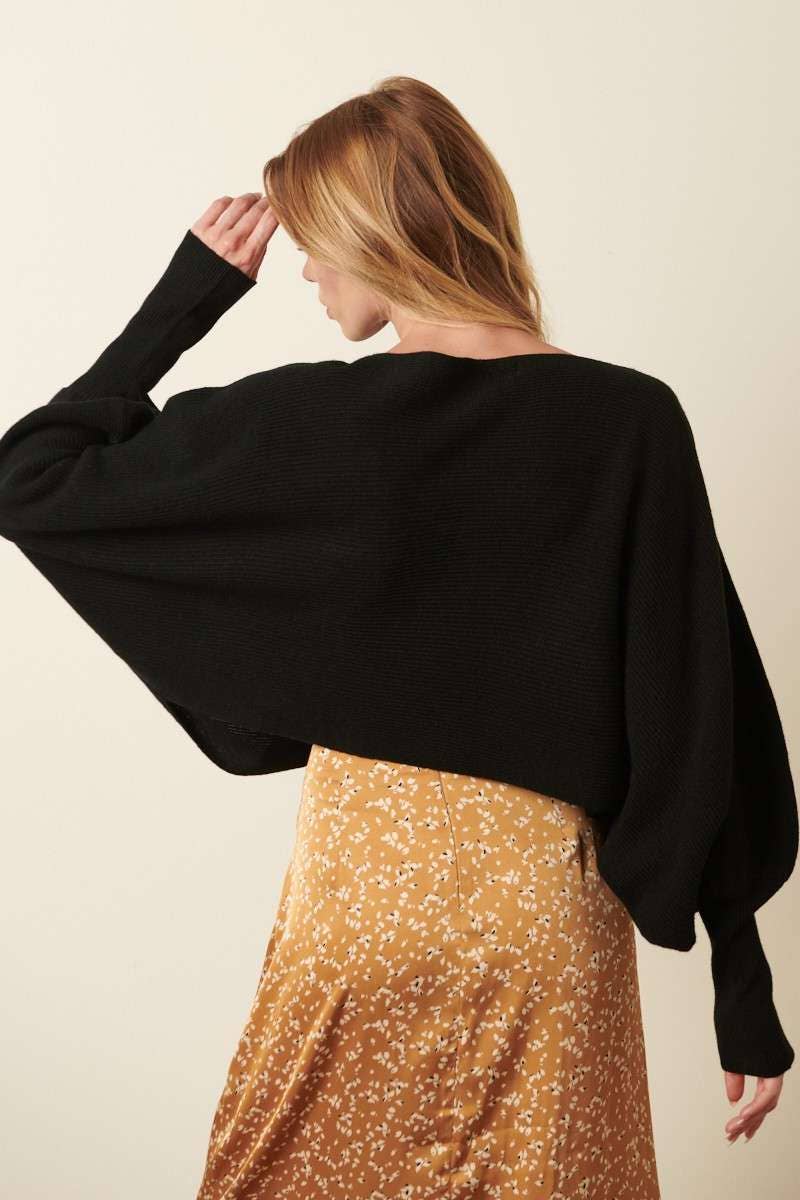 mittoshop - Wholesale Pullover-trui - Dames - GEBREIDE TRUI MET LANGE MOUWEN EN DOLMAN MET BOOTHALS10