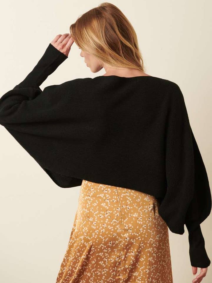 mittoshop - Wholesale Pullover-trui - Dames - GEBREIDE TRUI MET LANGE MOUWEN EN DOLMAN MET BOOTHALS10