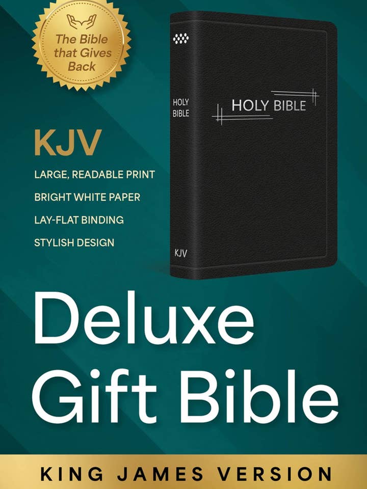 Bible Sainte KJV : Bible Cadeau de Luxe - Noire avec Cadre Argenté pour la vente par Independent Publishers Group