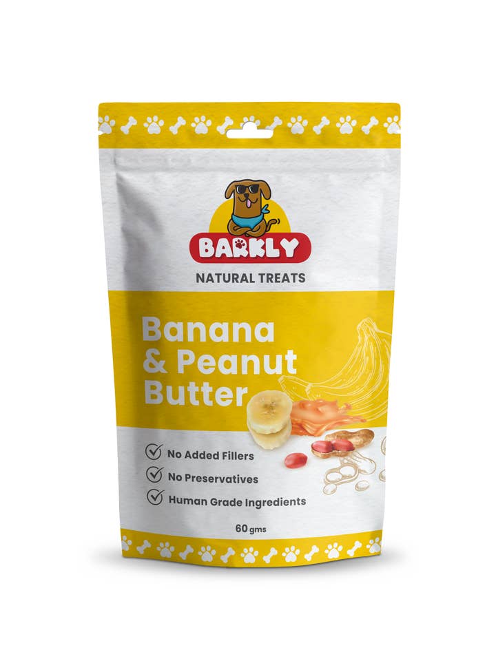 Banana & Peanut Butter for wholesale by Barkly Natural Dog Treats