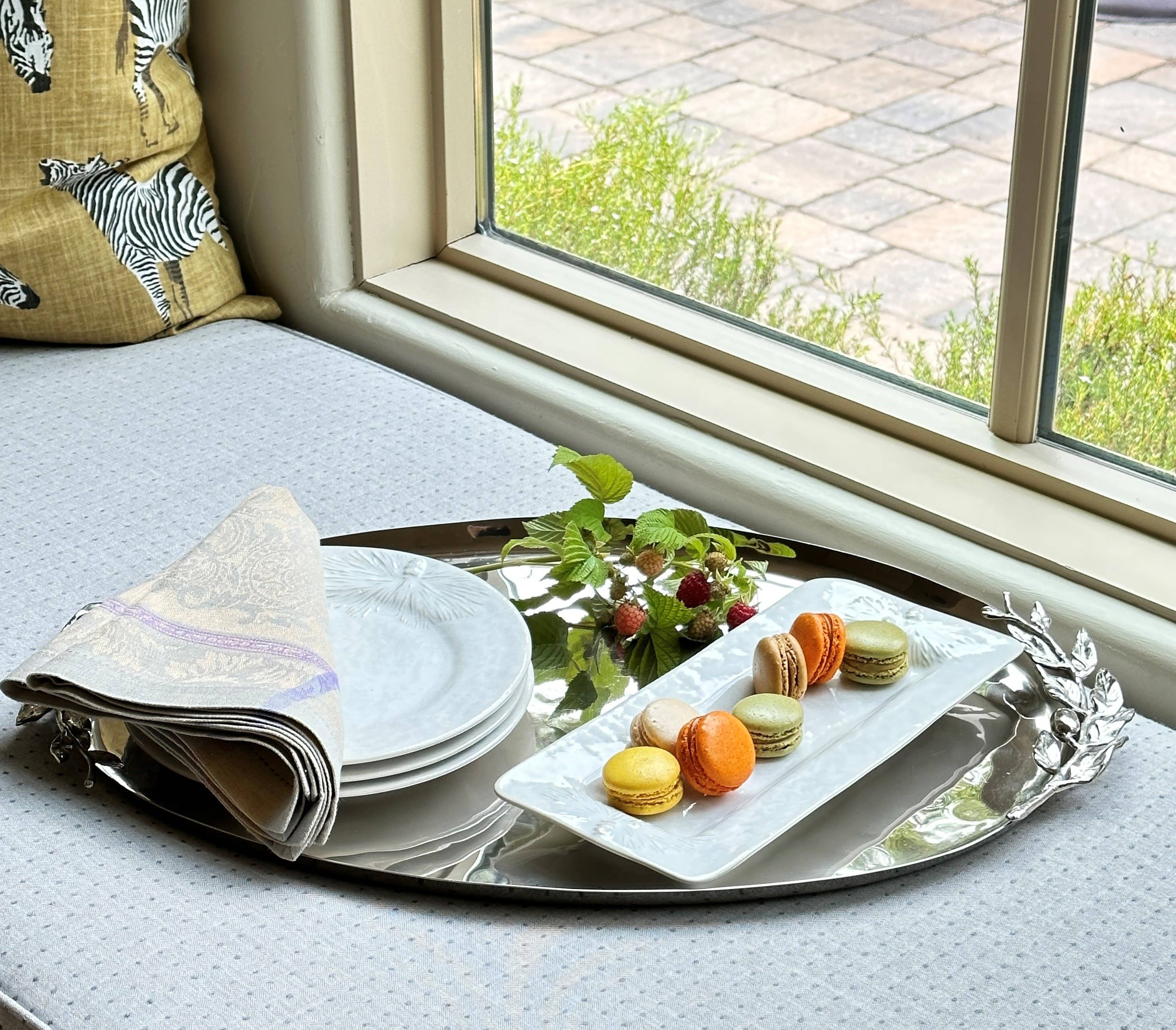 Carmel Ceramica - Wholesale Decorative Tray - Oliveira Stainless Steel Medium Oval Tray6