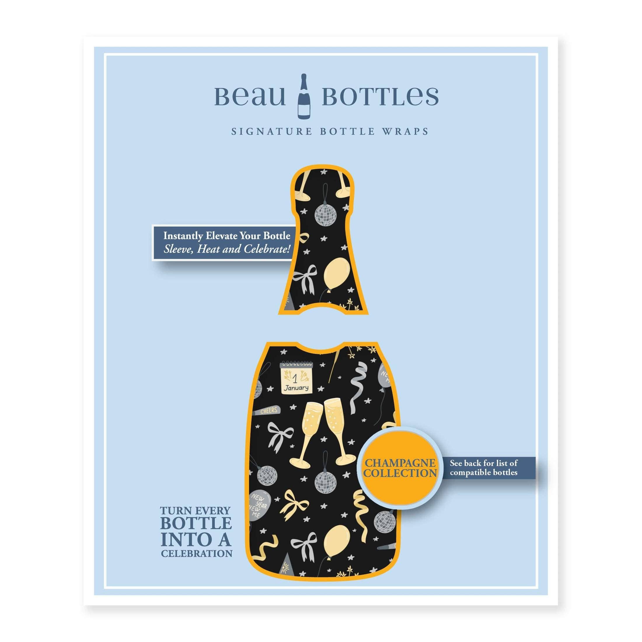 Beau Bottles - Wholesale Wine Gift Bag - Beau Bottles NYE Celebration - Champagne Collection5