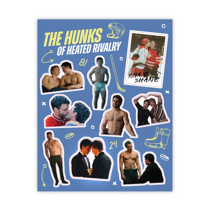 Ark med klistermærker af ophedet rivalisering for engroshandel hos The Little Gay Shop