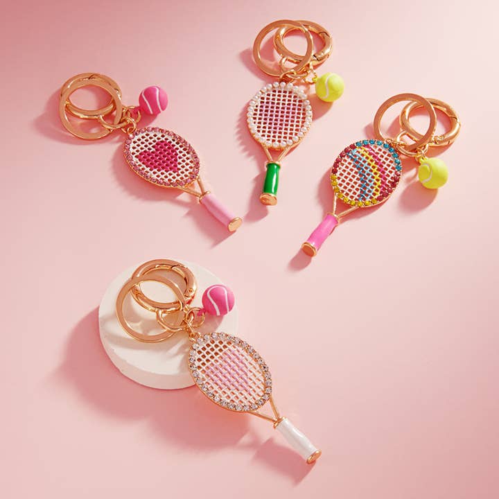 Sports Tennis Racket Enamel W Rhinestones Keychain Keychain and other Purchase Wholesale tennis rackets. Free Returns & Net 60 Terms on Faire trending on Faire.