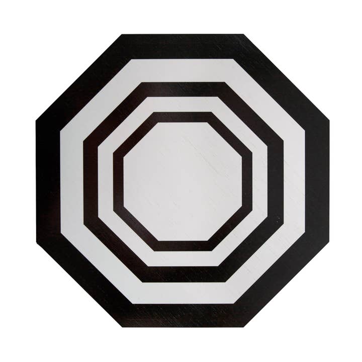 Essential Octagonal Placemat Black for wholesale by The Lino