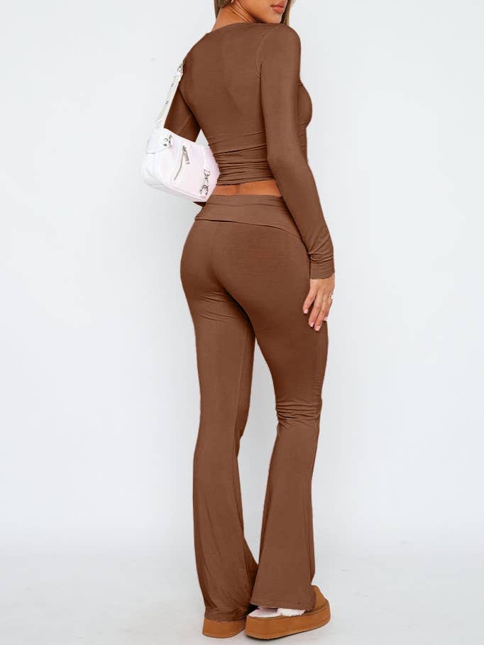 Rosa Clothing - Wholesale Pants - Women's - basic low rise flare pant16