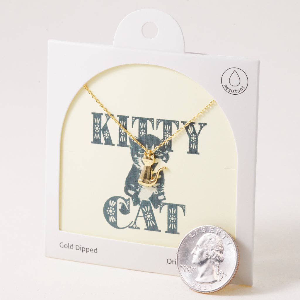 INKI STUDIO - Wholesale Pendant/Charm Necklace - Cat-Titude, Necklace3
