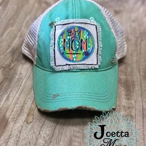 Toppa con frange per cappello da camionista invecchiato per la vendita all'ingrosso da parte di Joetta Marie