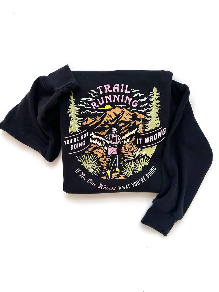 Felpa da trail running per la vendita all'ingrosso da parte di Sarah Marie Running Co