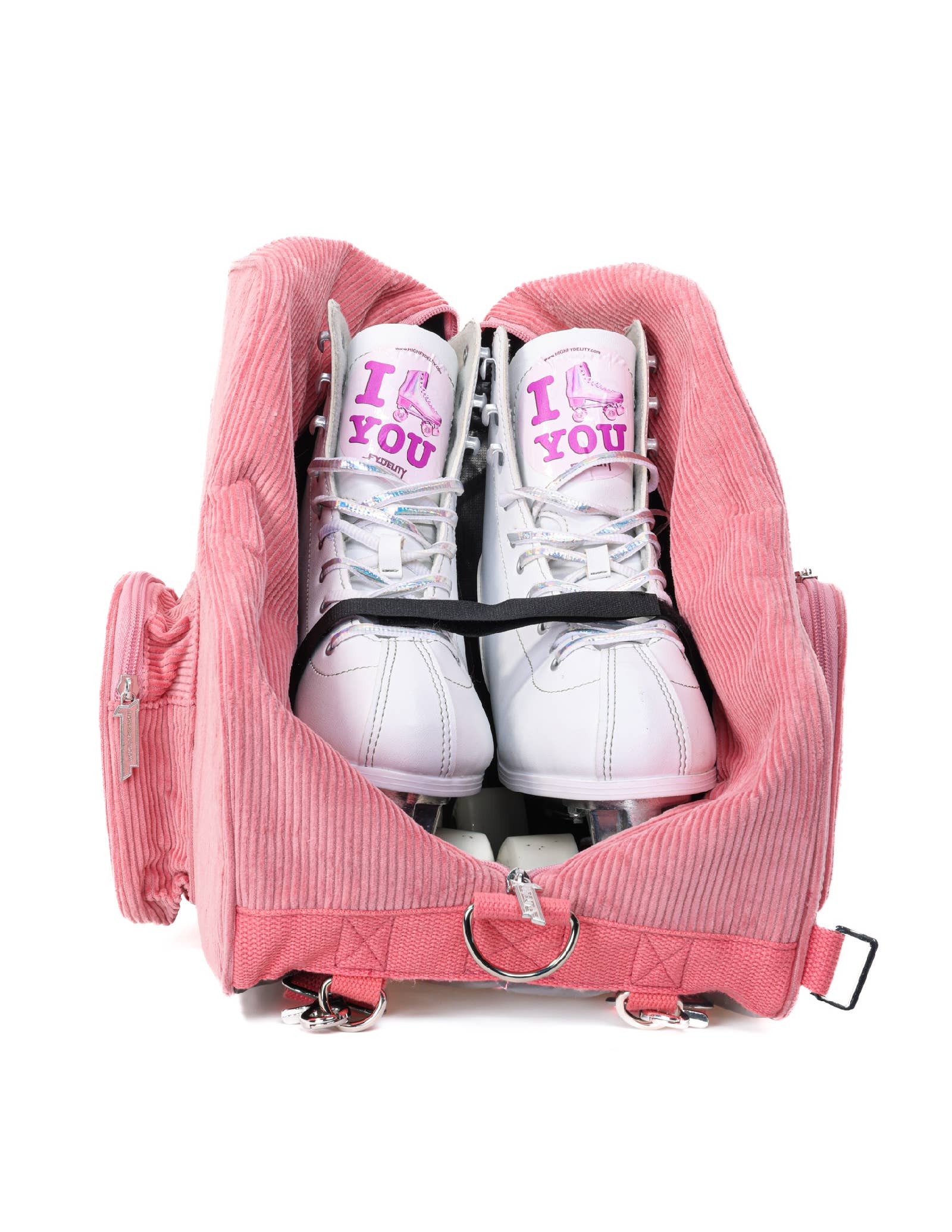 Fydelity - Wholesale Backpack - Women's - Roller Skating Backpack Skate Shoulder Bag | Durable Pink1