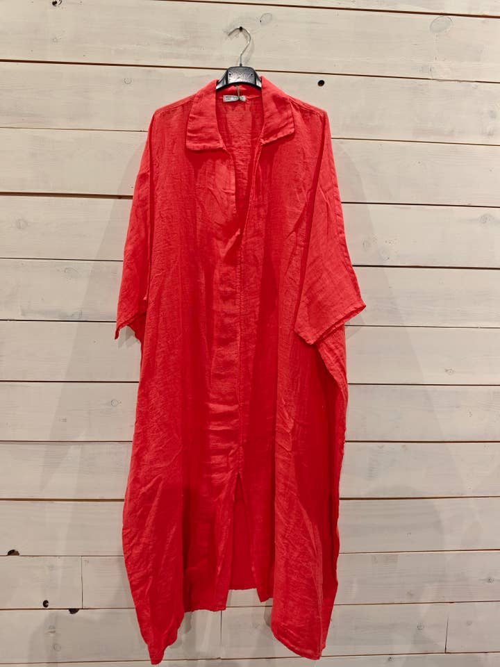 Linos y Textiles – wholesale Kaftan - Dam – REF 9036 KAFTAN VANLIGT LINNE 100%