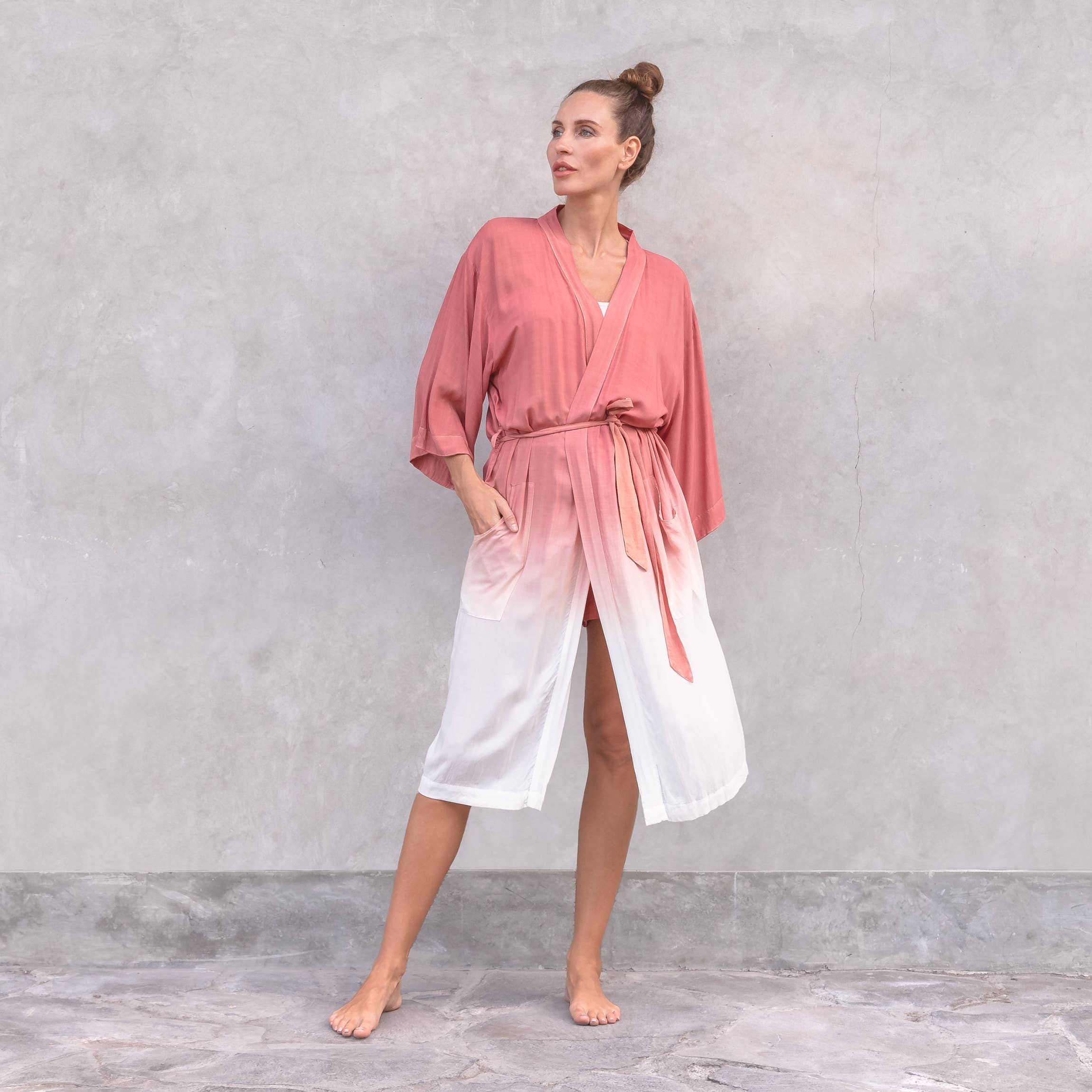 Jaya – Engroshandel Kimono - Dame – Satya kimono - begrænset udgave, Jaya unik, håndfarvet i Bali4