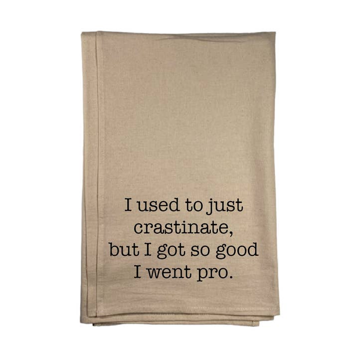 Serviette de cuisine Procrastinate pour la vente par and - ashley nicole designs