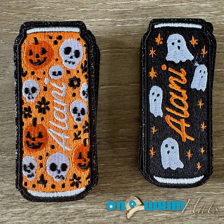 Halloween Alani Embroidered Iron-On Patch for wholesale by On a Whim Hats