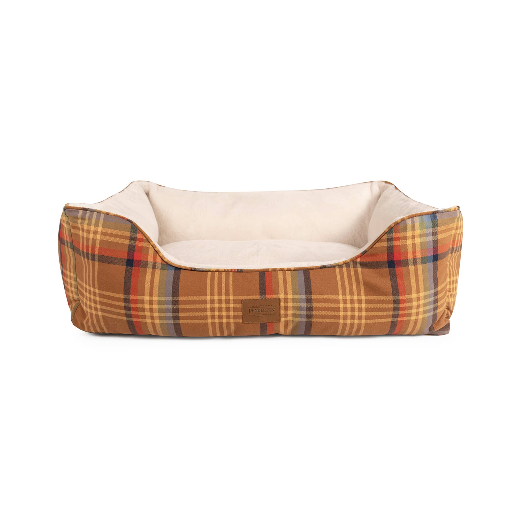 Carolina Pet Company - Wholesale Pet Bed - Cat/Dog - Pendleton Plaid and Fur Kuddler - Desert Plaid1