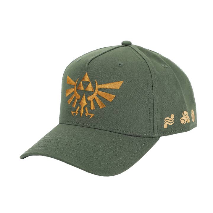 Legend Of Zelda Hyrule Crest Embroidery Poly Wool B104 Baseball Cap Snapback for wholesale by Bioworld Merchandising