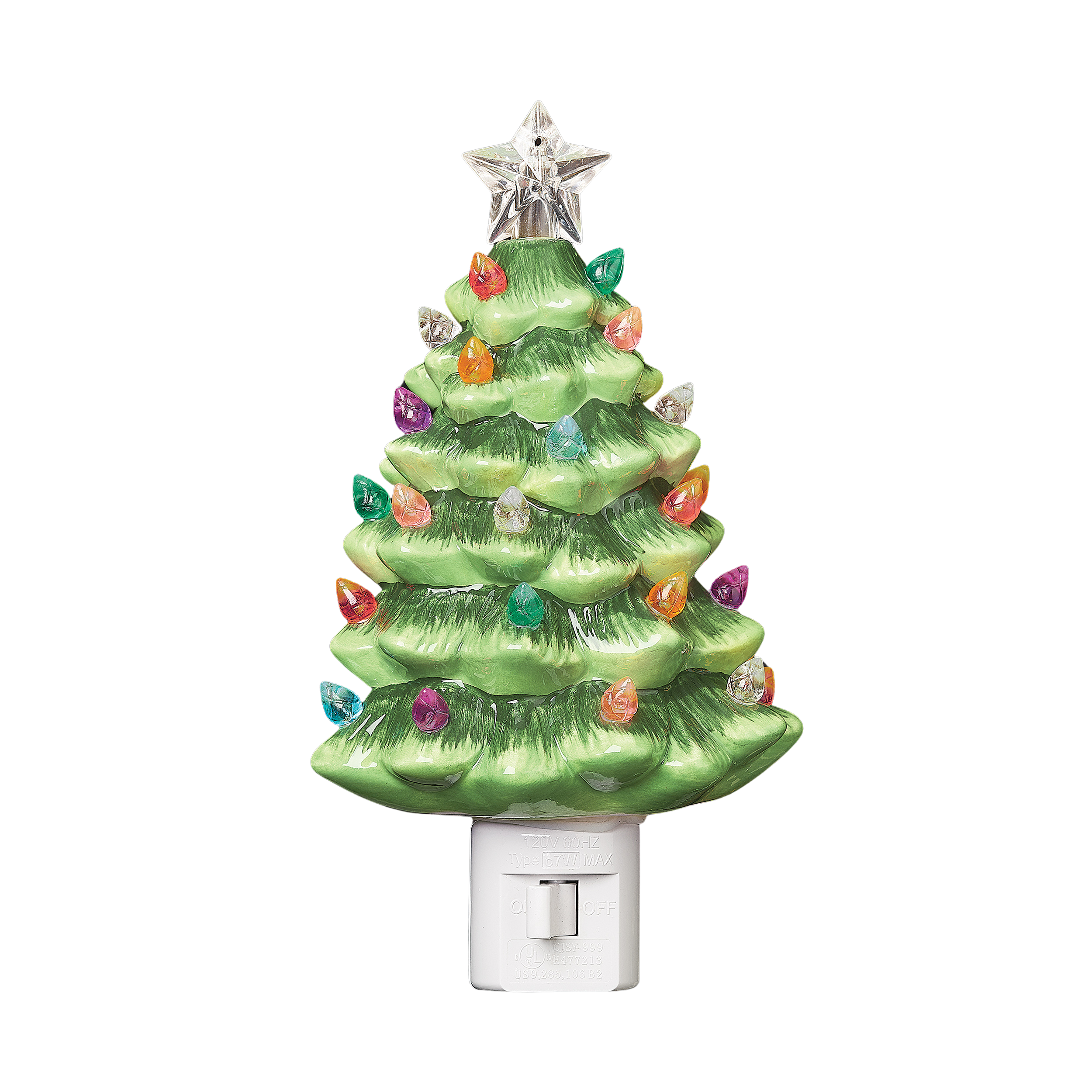 Roman - Wholesale Night Light - Vintage Tree Nightlight Color Bulbs; 360 Swivel Plug1