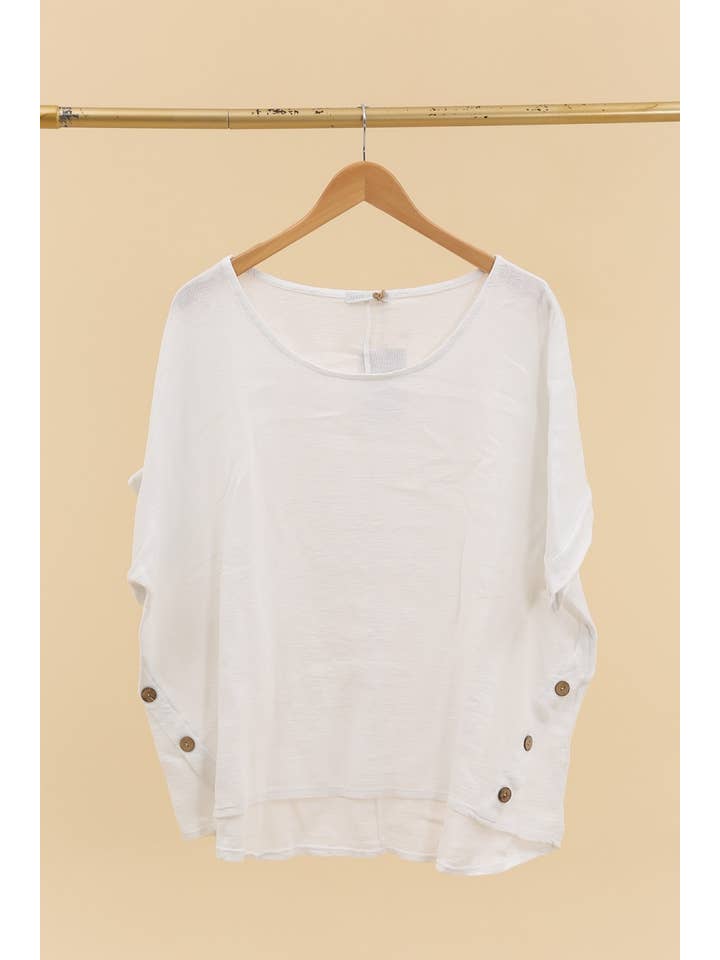 LÉA & LUC - Wholesale Tunic - Women's - Blouse in 50% linen and 50% cotton REF. 464922