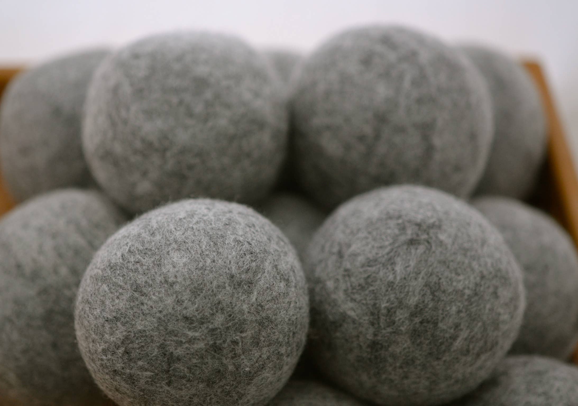 Moss Creek Wool Works | Wool Dryer Balls - Wholesale Dryer balls - "Zero Waste" Starter Set | 75 Balls | Wire Basket | Lamb Toy4