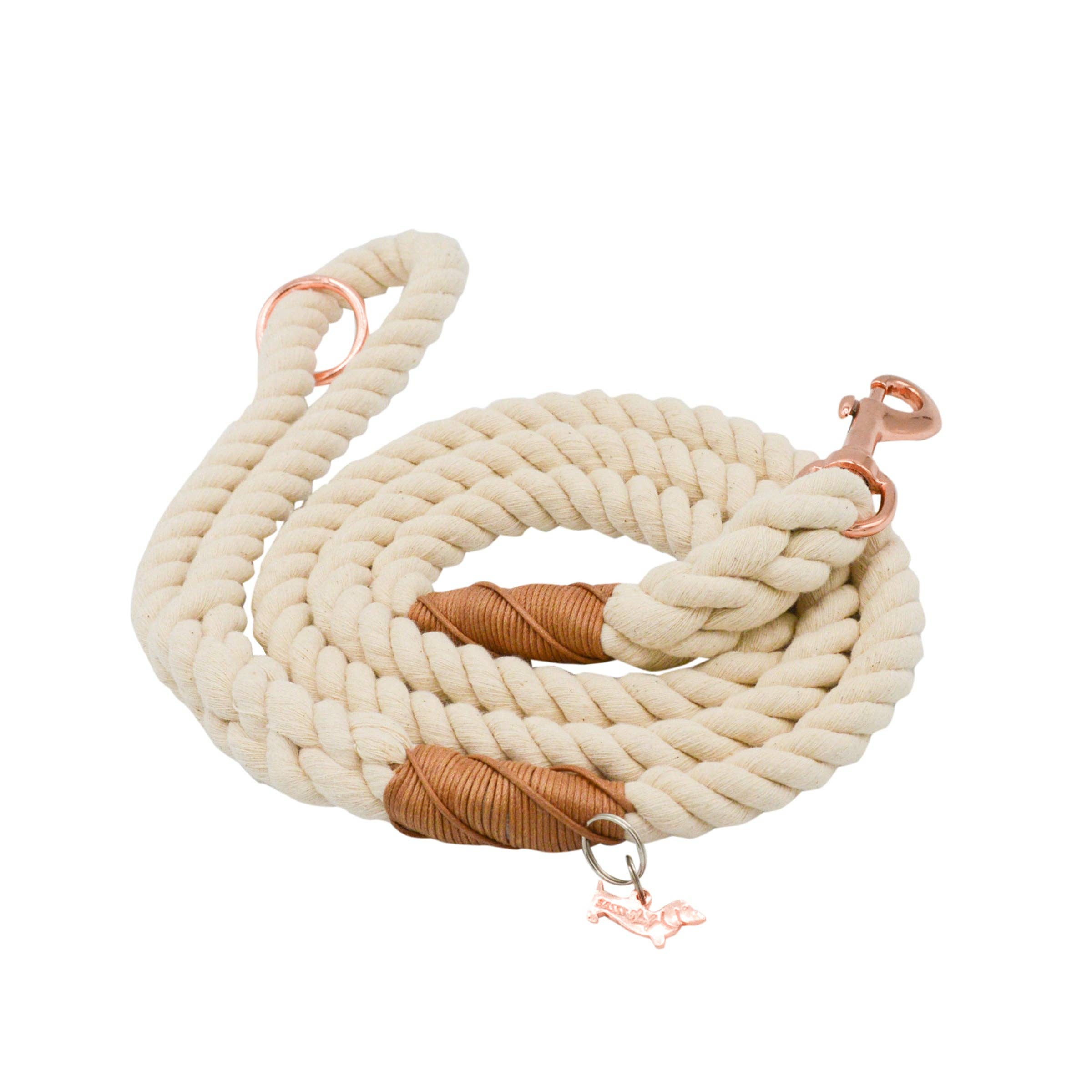 SASSY WOOF - Wholesale Pet Leash - Dog - Dog Rope Leash - Natural1