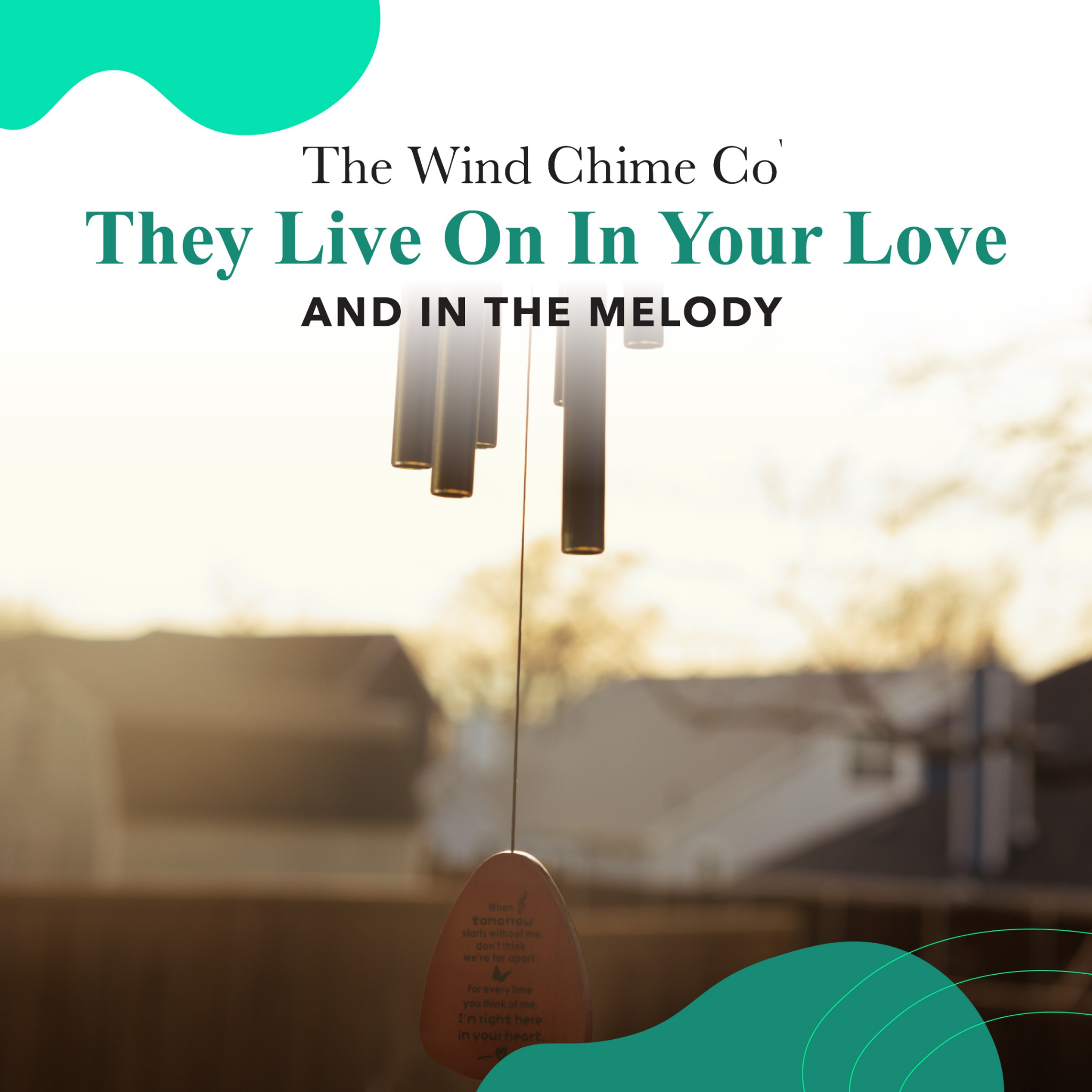 The Wind Chime Co - Wholesale Windorgel - 32" Memorial Wind Chimes - Sympathiegeschenk voor The Loss of A L6