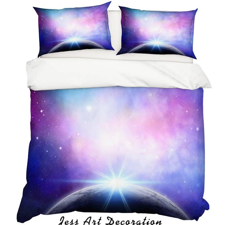 Jess Art Decoration - Wholesale Bedding set - 3D Planet Universe Space Star Quilt Cover Set Bedding Set Duvet Cover Pillowcases SF751