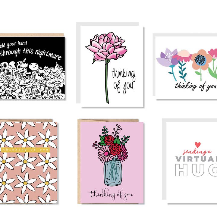 Thinking of You Greeting Card Set or Single - Set #25 for wholesale by Oh, Hello Paper & Gifts