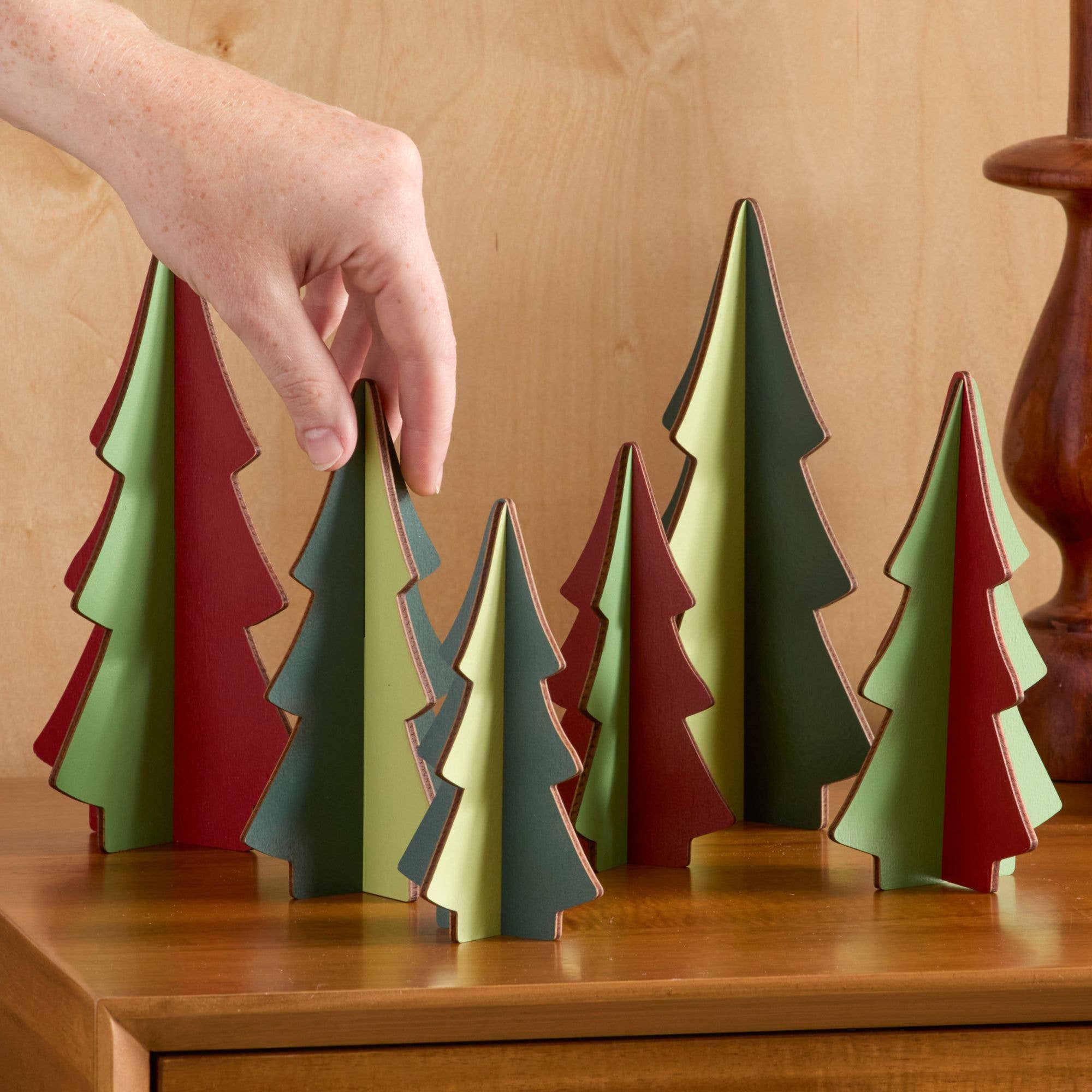 Your Heart's Content – Decoração de Natal por atacado – Conjuntos de Madeira com Árvores Interligadas, Encanto Inspirado na Natureza, Único5