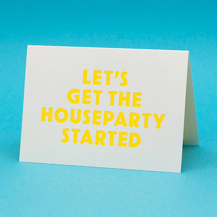 Letterpress Lockdown song title greeting cards for wholesale by Typoretum